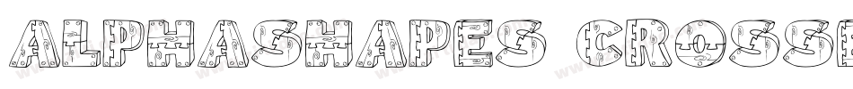 AlphaShapes crosses字体转换